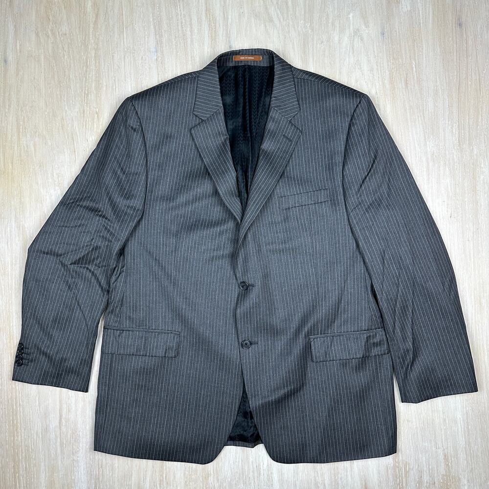 Michael Kors Marshall Field's Pinstripe Two Button 100% Wool Men's Blazer 46R